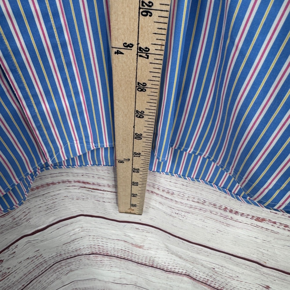 Ralph Lauren Shirt Mens XL Classic Fit‎ Striped Button Down Shirt Casual Preppy - Picture 7 of 8